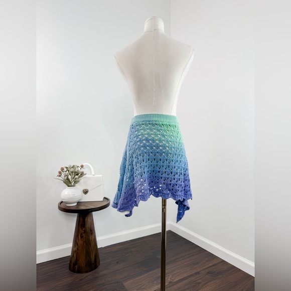 The Attico Pointelle Cotton Miniskirt - Picture 6 of 9